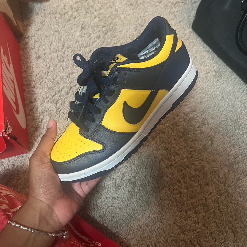 Nike Yellow and Black Athletic Sneakers